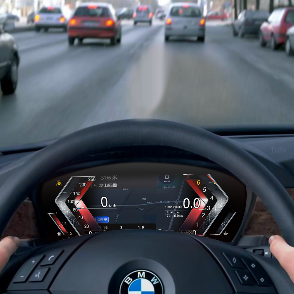 BMW E60 2004-2010 Car Digital Cluster Instrument Virtual Cockpit Speedometer Dashboard Ghost Screen