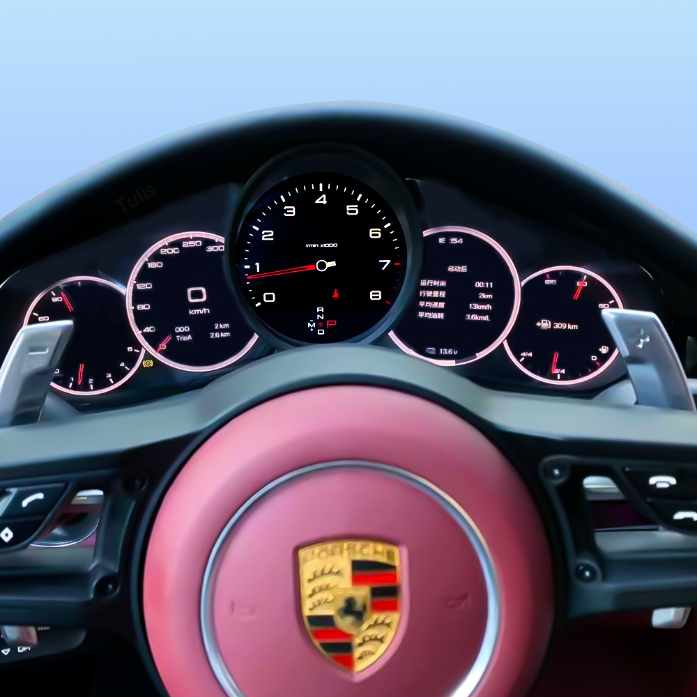 Porsche Panamera 2010-2016 Car Digital Cluster Instrument Virtual Cockpit Speedometer Dashboard Ghost Screen