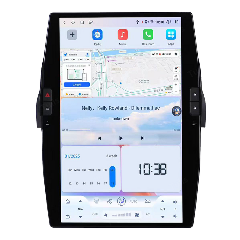 Tesla Style Android Screen for Chevrolet Camaro 2010-2015 Navigation Car Radio With Carplay Android Auto