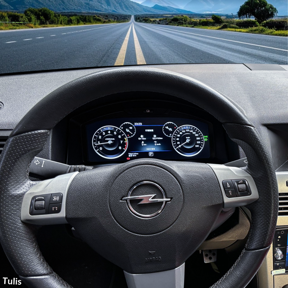 Opel Astra 2004-2010 Car Digital Cluster Instrument Virtual Cockpit Speedometer Dashboard Ghost Screen