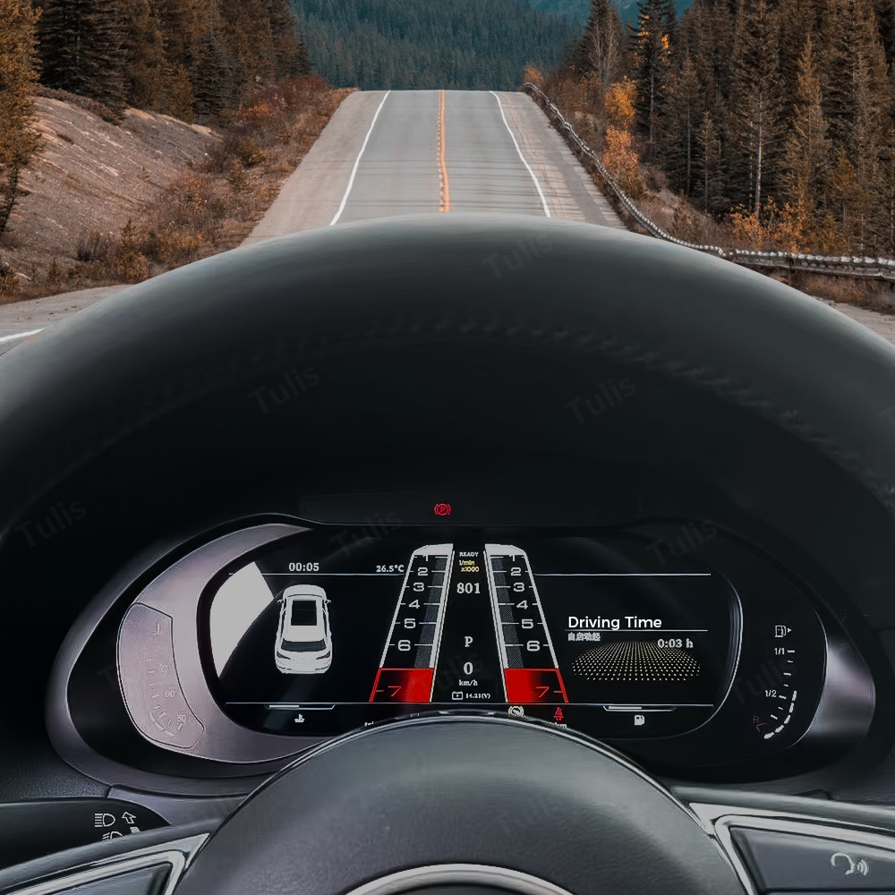 Audi A4 A4L 2013-2016 Car Digital Cluster Instrument Virtual Cockpit Speedometer Dashboard Ghost Screen