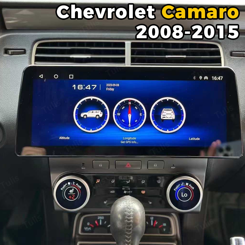 12.3“ Chevrolet Camaro 2008-2015 Android Screen Navigation Car Radio With Carplay Android Auto