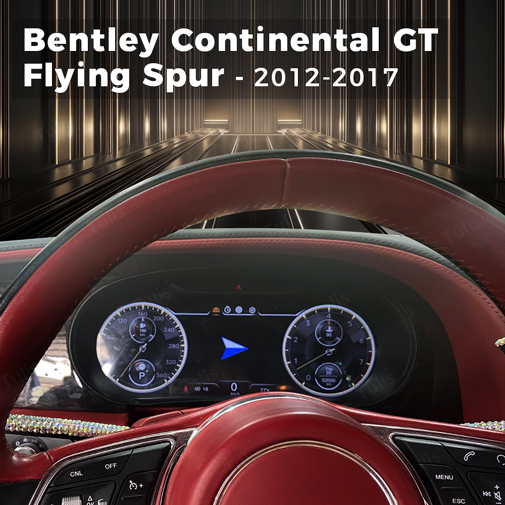 Bentley Continental GT Flying Spur 2012-2017 Car Digital Cluster Instrument Virtual Cockpit Speedometer Dashboard Ghost Screen