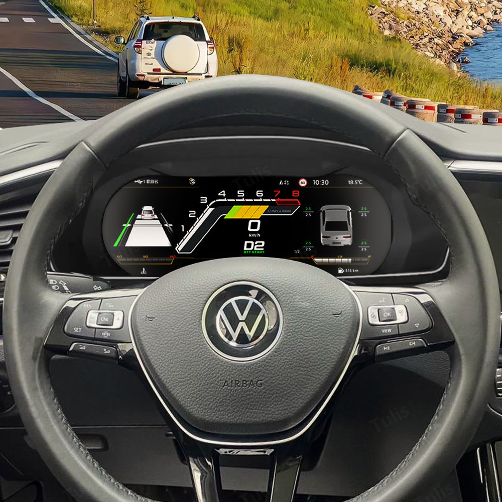 VW Tayron 2019-2022 Car Digital Cluster Instrument Virtual Cockpit Speedometer Dashboard Ghost Screen