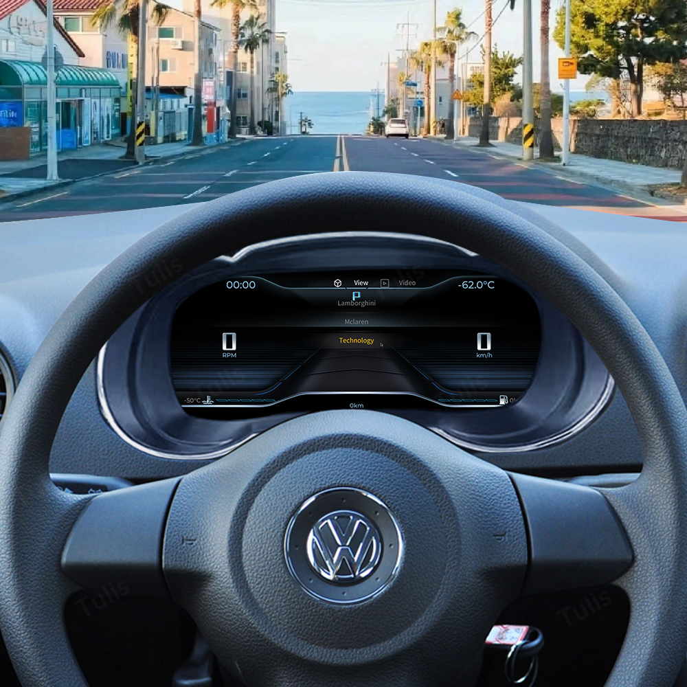 VW Jetta 2015-2022 Car Digital Cluster Instrument Virtual Cockpit Speedometer Dashboard Ghost Screen