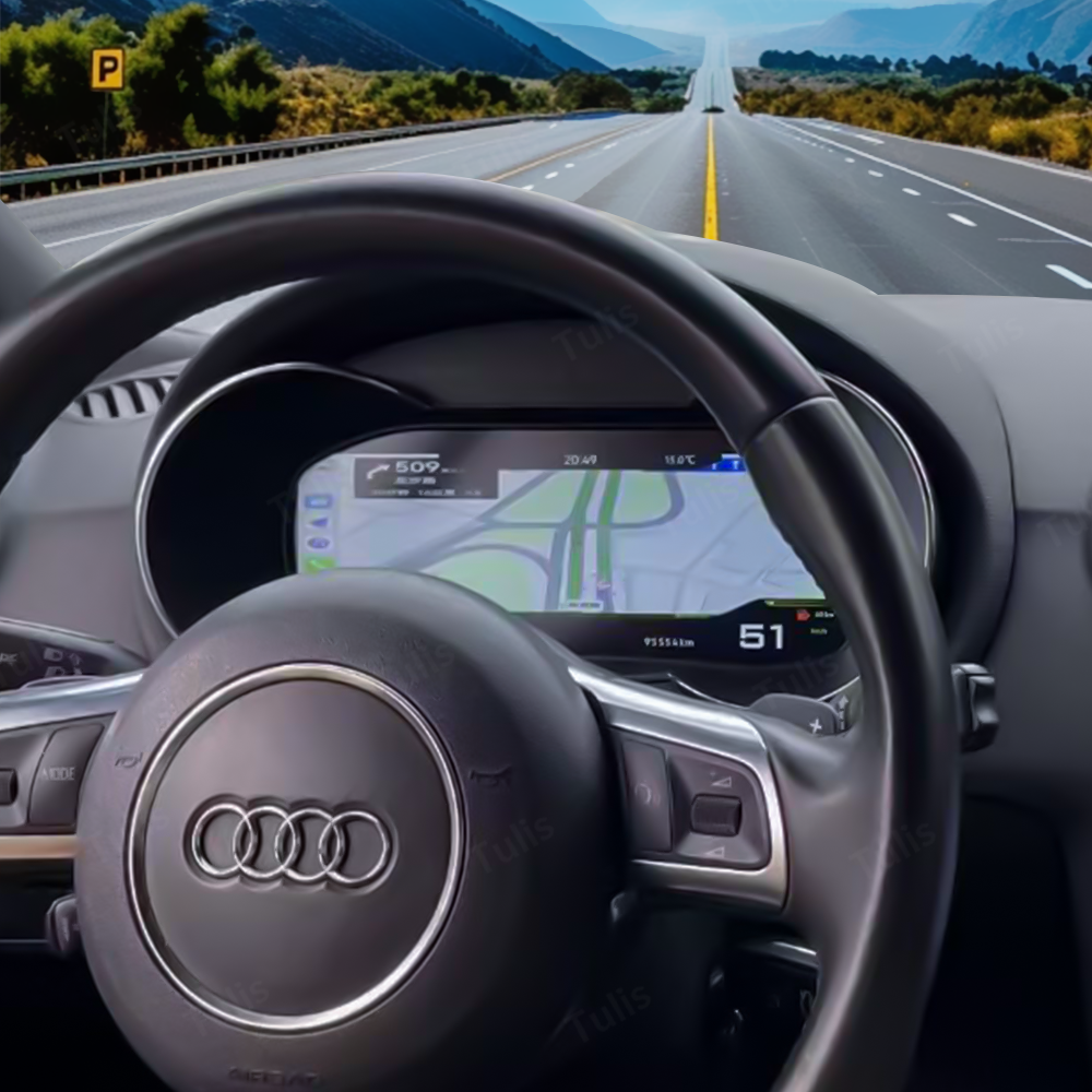 Audi TT S RS 2008-2014 Car Digital Cluster Instrument Virtual Cockpit Speedometer Dashboard Ghost Screen