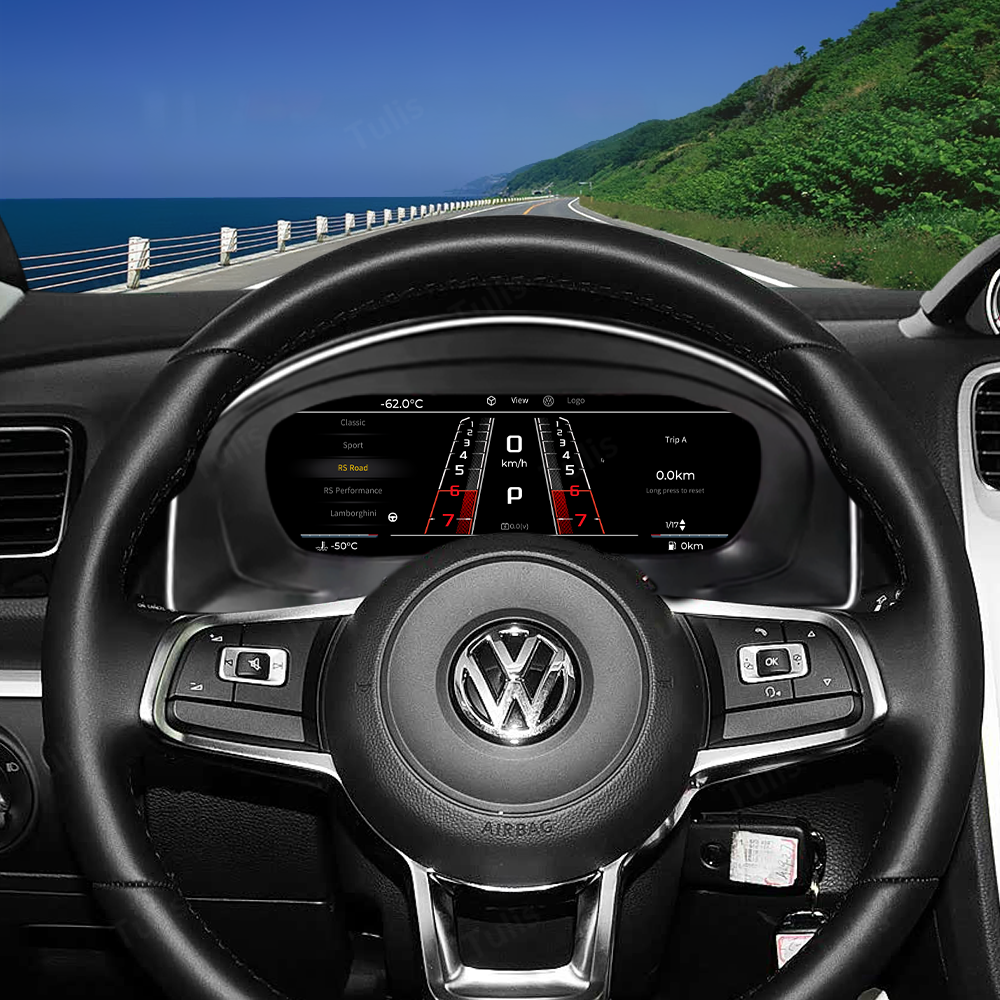 VW Scirocco 2009-2016 Car Digital Cluster Instrument Virtual Cockpit Speedometer Dashboard Ghost Screen