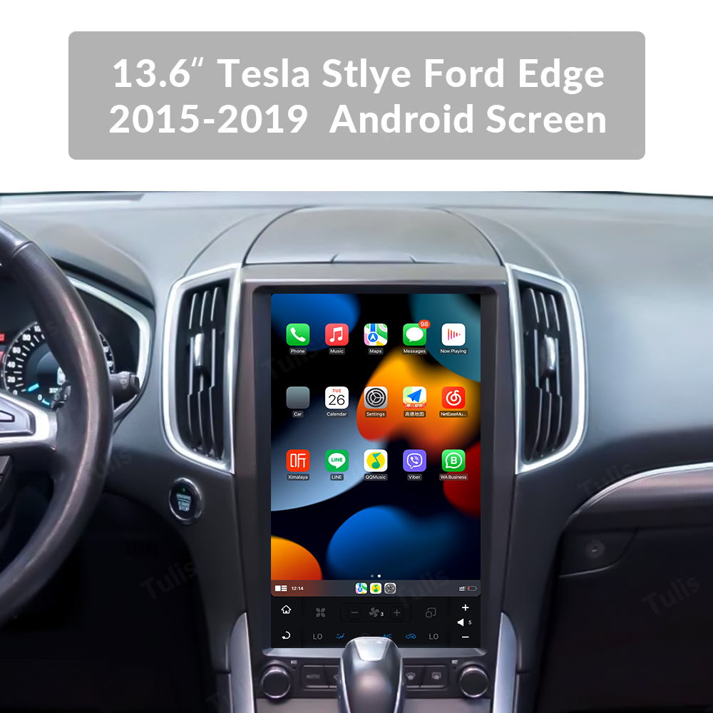 13.6“ Tesla Stlye Ford Edge 2015-2019 Android Screen Navigation Car Radio With Carplay Android Auto