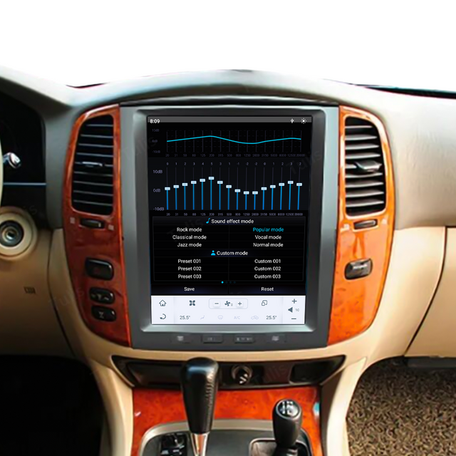 12.1" Tesla Style Toyota LC100 2003-2007 Android Screen Navigation Car Radio With Carplay Android Auto