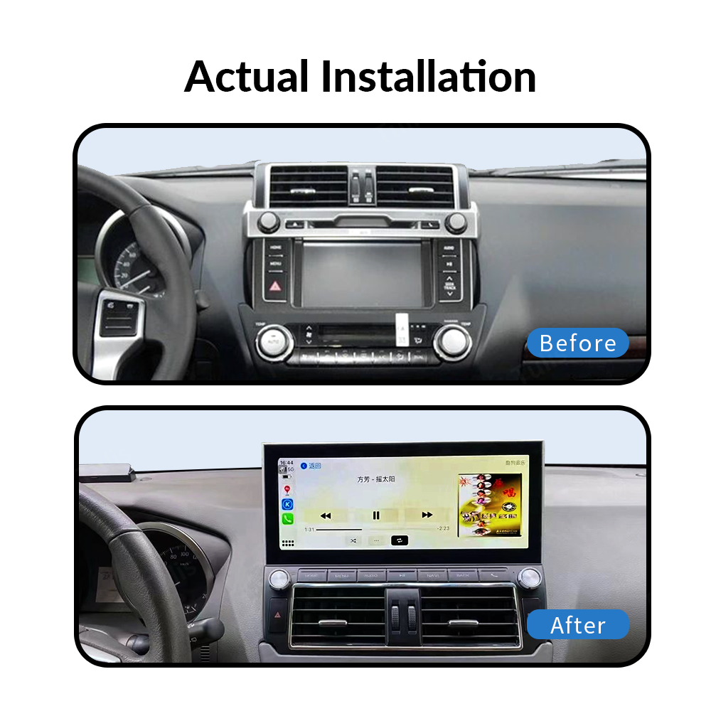 12.3“ Toyota Prado 2014-2017 Android Screen Navigation Car Radio With Carplay Android Auto