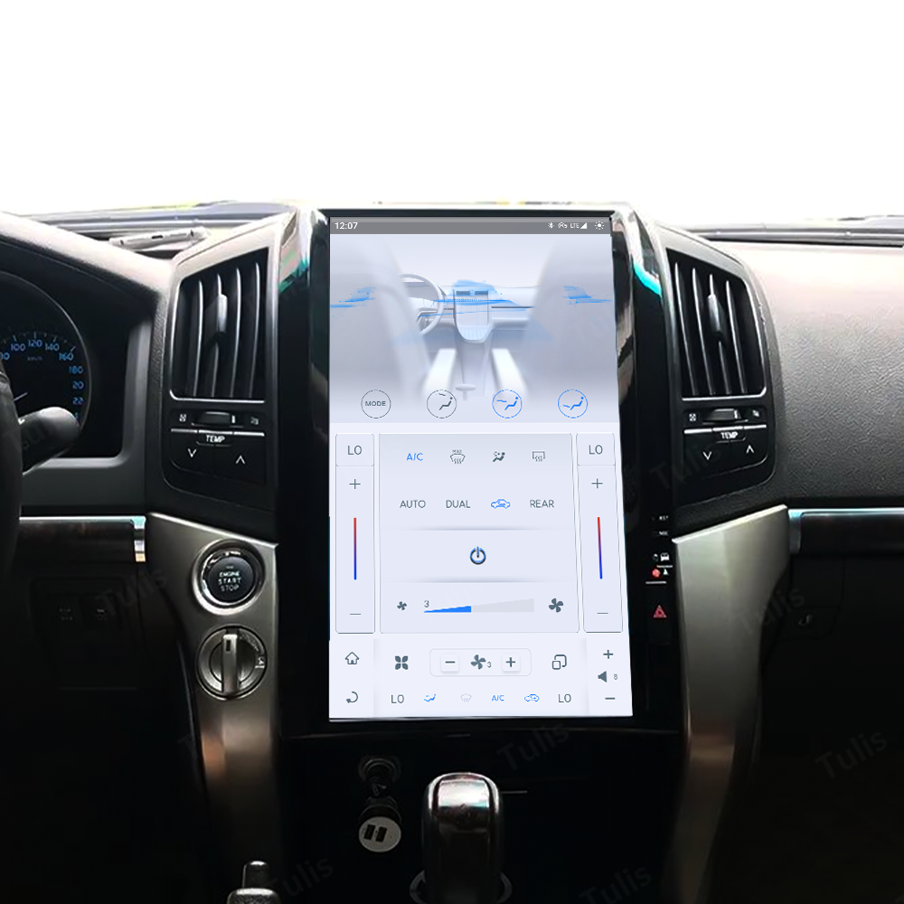 16“ Tesla Stlye Toyota Land Cruiser LC200 2008-2015 Android Screen Navigation Car Radio With Carplay Android Auto