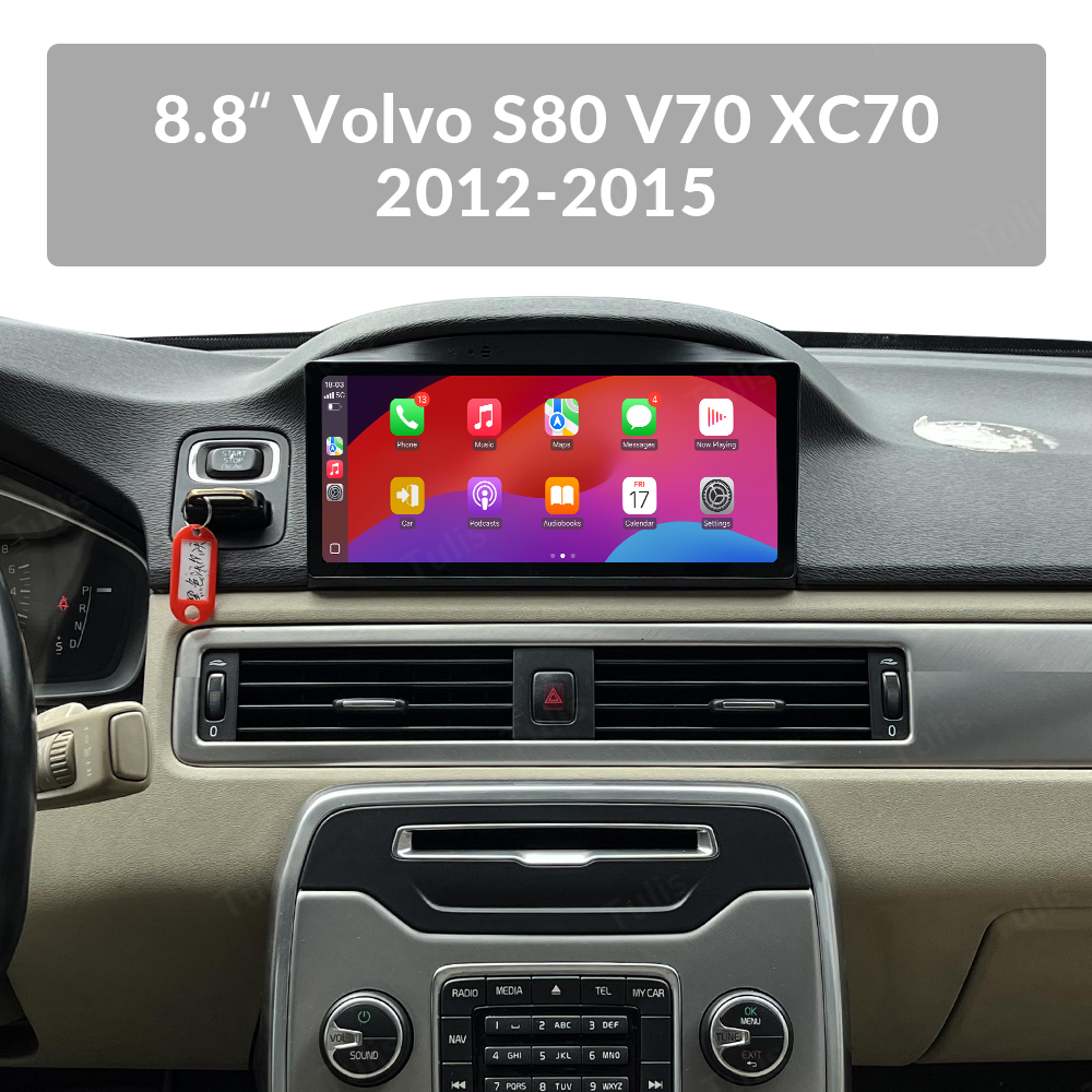 8.8'' Volvo S80 V70 XC70 2012-2015 Android Screen Navigation Car Radio With Carplay Android Auto