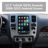 12.1'' Infiniti QX56 Amanda 2008-2015 Android Screen Navigation Car Radio With Carplay Android Auto