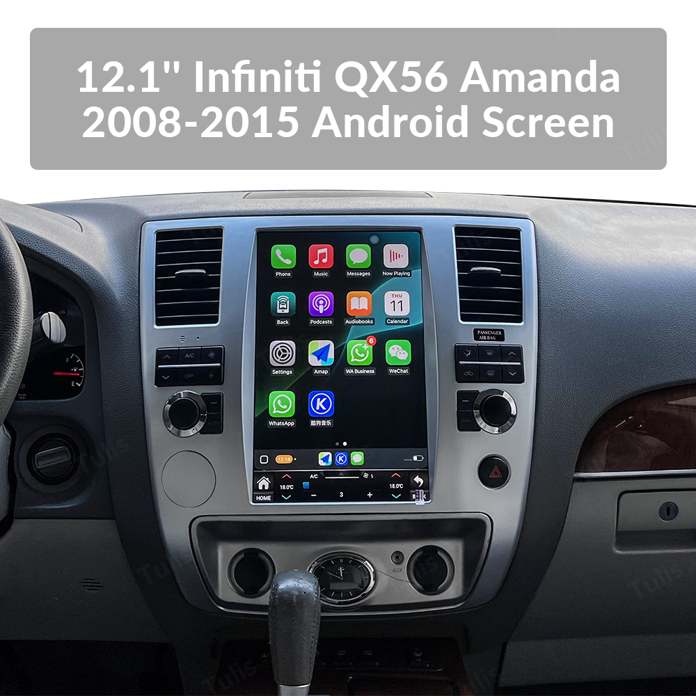12.1'' Infiniti QX56 Amanda 2008-2015 Android Screen Navigation Car Radio With Carplay Android Auto