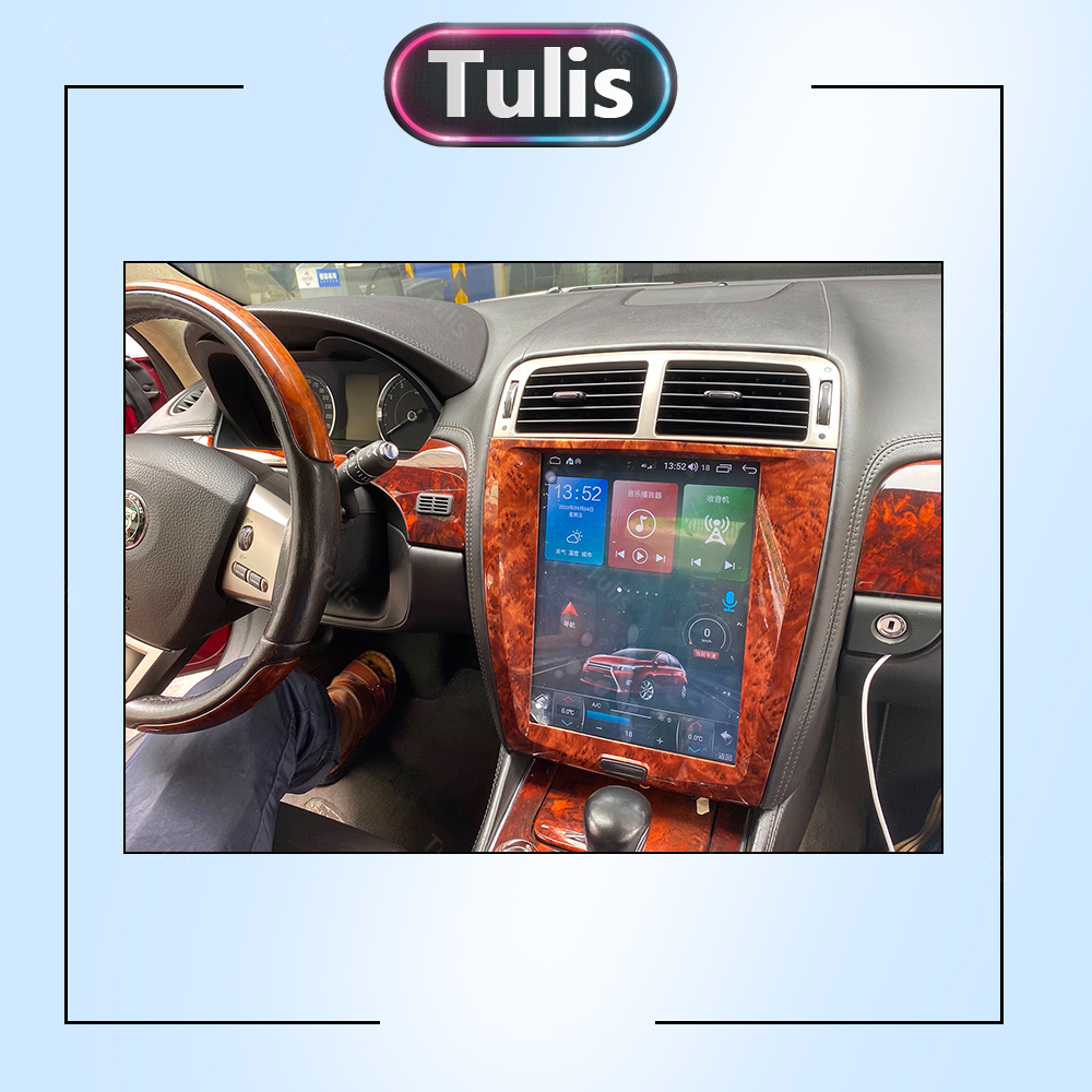 Tulis Tesla Touch Screen Android Car Radio GPS Navigation DVD Player Stereo Multimedia Audio System for Jaguar XK 2006-2013