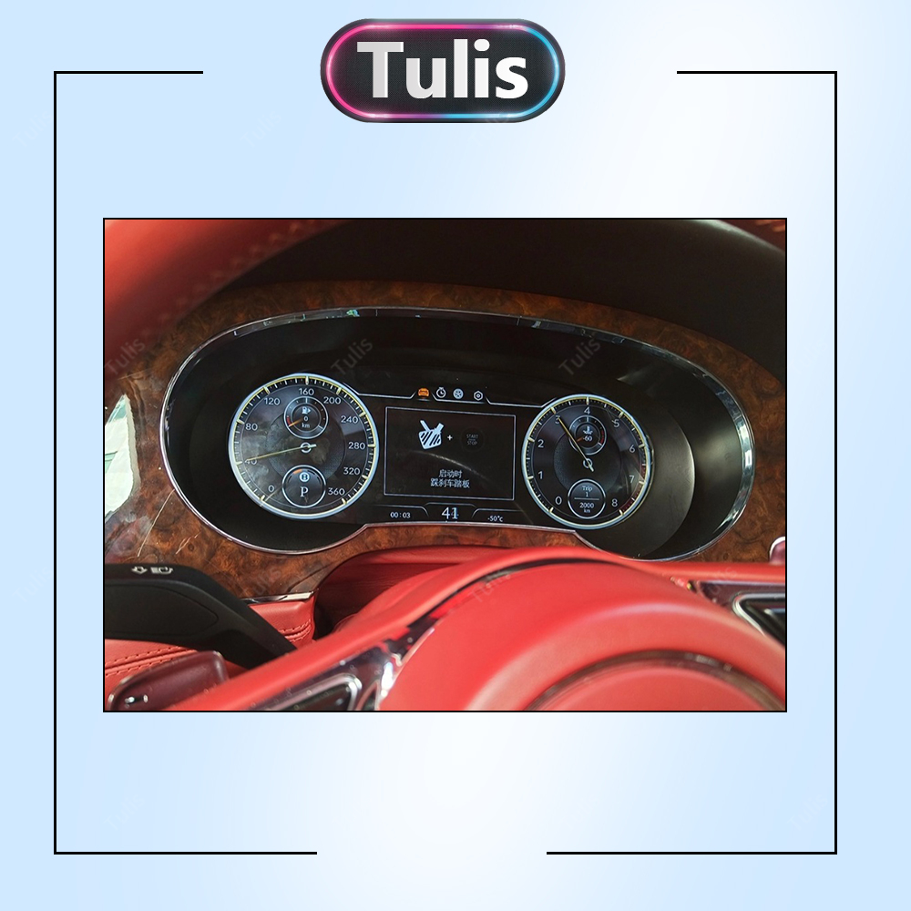 Tulis Digital Dashboard Panel Virtual Instrument Cluster Cockpit Lcd Speedometer Digital Cluster For Bentley Bentayga